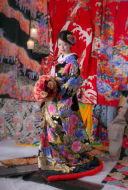 かっこいい黒の色打掛