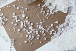 【アクセサリー】ちりばめパールのネックレス＆イヤリング