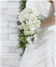 【ブーケ】ウェディング用ブーケ（ホワイト×グリーン）