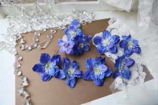 【ヘッドフラワー】ブルー系小花