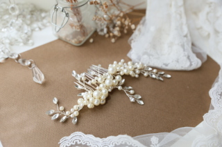 【ヘッドアクセサリー】パールの小枝ビジュー