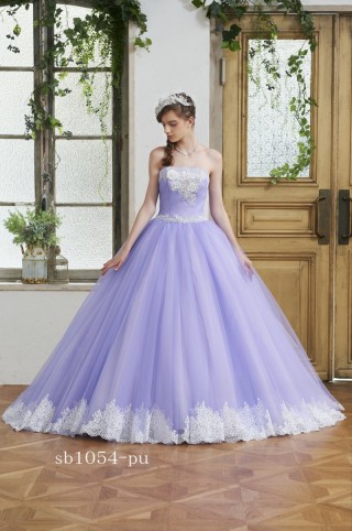 【新作】ラヴェンダーカラーのチュールドレス☆