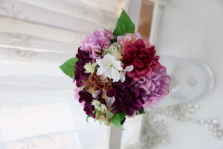 【和装用ブーケ】アジサイのブーケ