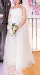 お花とリボンのエンパイアドレス