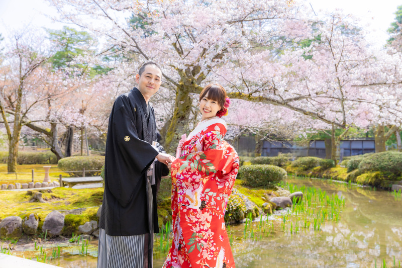 桜のふんわりピンクとグリーンが美しい。