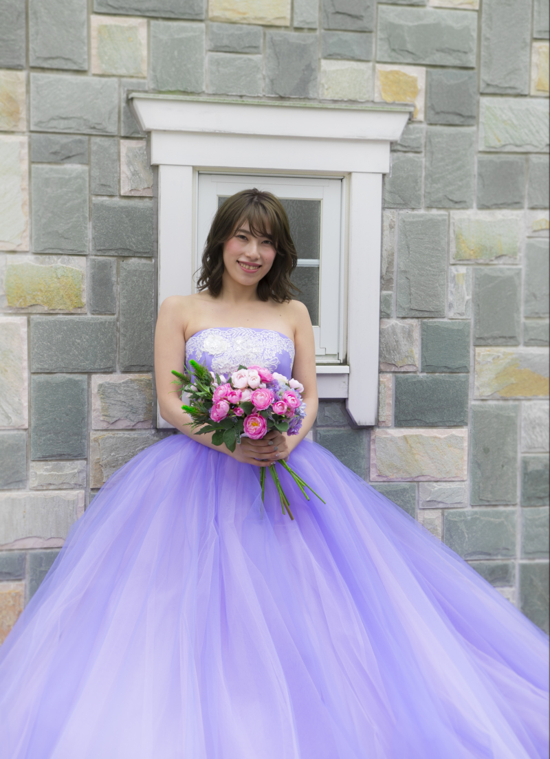 おしゃれなレンガの外壁をバックに♪