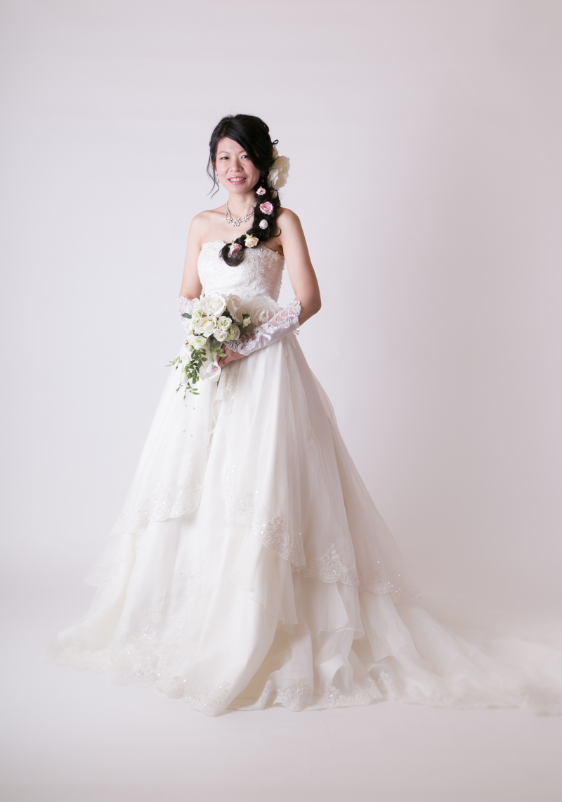 ショートヘアをラプンツェルスタイルに♪