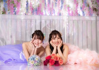 卒業記念に友人二人でソロウェディング♪