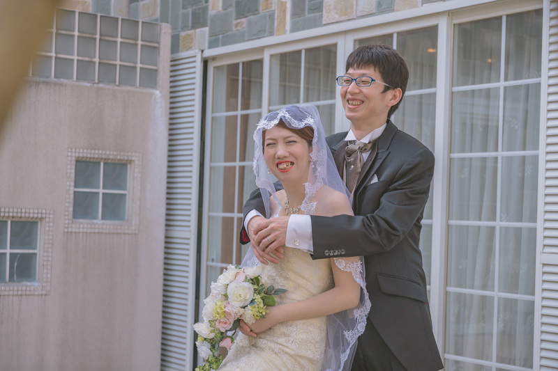 バックハグで仲良しショット♪