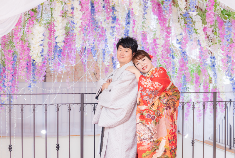 フラワーチャペルでの和装も素敵です♪