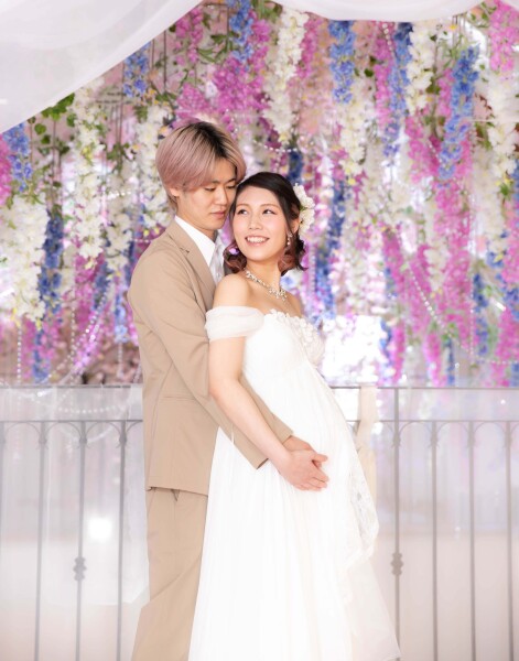 フラワーチャペルでの一枚♪