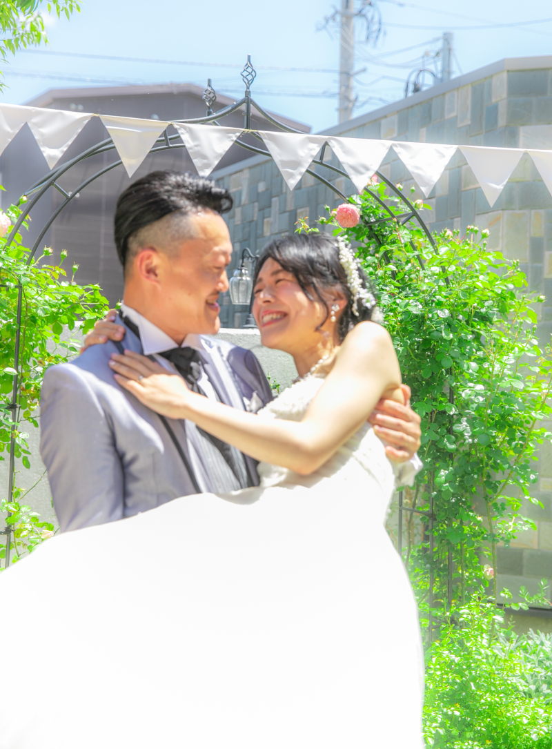 思い切ってお姫様抱っこ♪