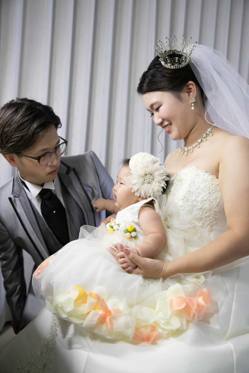 家族三人でお支度完成!