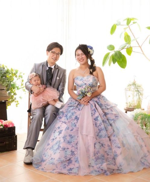 赤ちゃんも一緒にカメラ目線♪