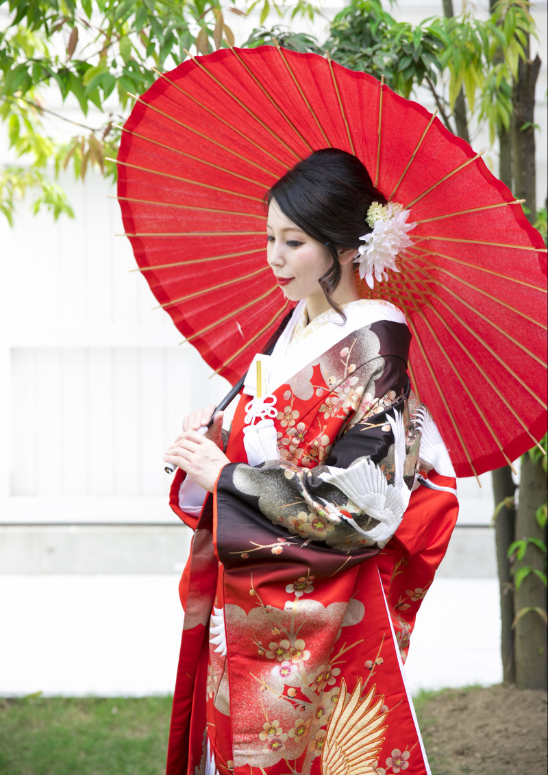 花嫁一人のソロショットも