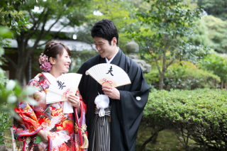 緑いっぱいの庭園でロケーション撮影☆