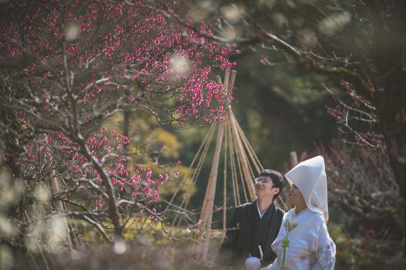 梅を見ながら♪