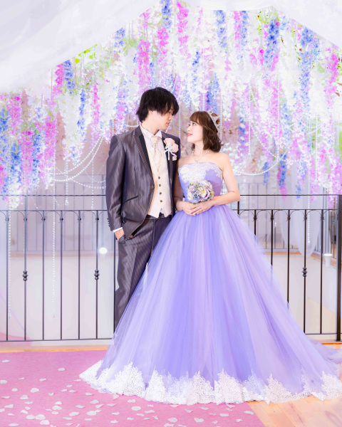 カラードレスはフラワーチャペルからスタート!