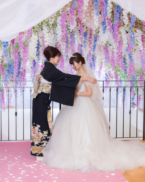 お母様からのベールダウン