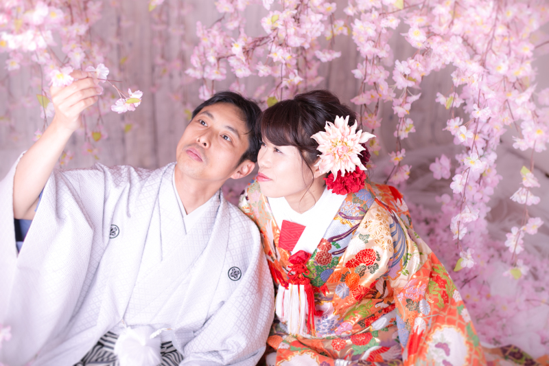 ふたりでお花見してるみたい♪