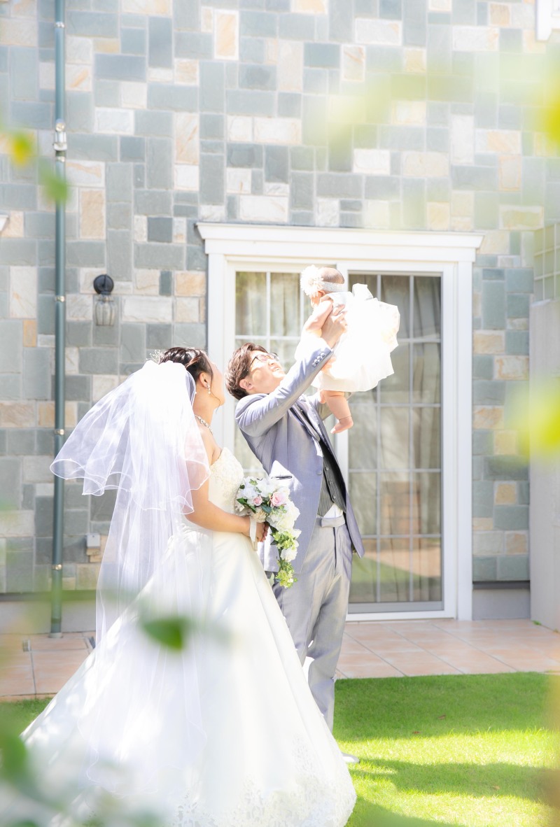 ガーデンで高い高い♪