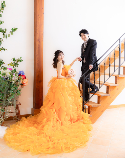 階段を使ってドラマティックに!