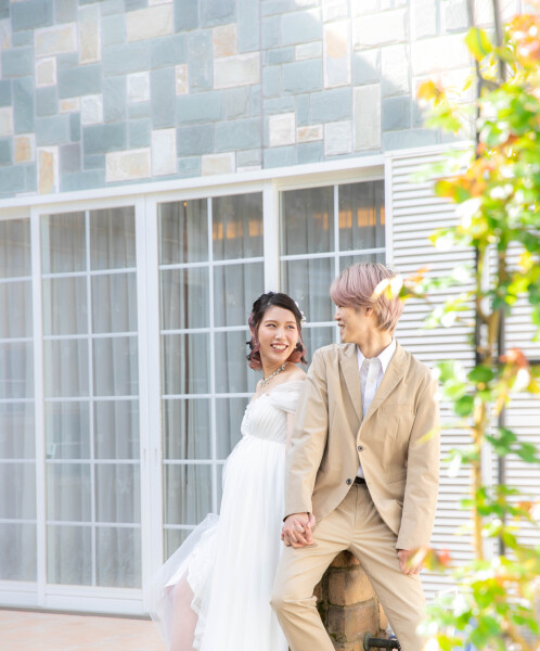 ガーデンでのプチロケーション撮影も♪