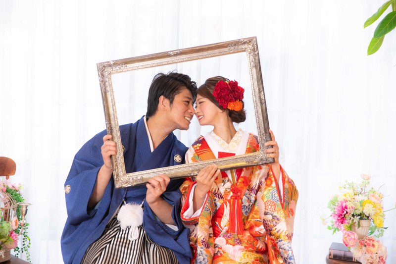 フレームを使って撮影♪