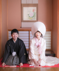 憧れの白無垢で、室内ロケーション撮影♪