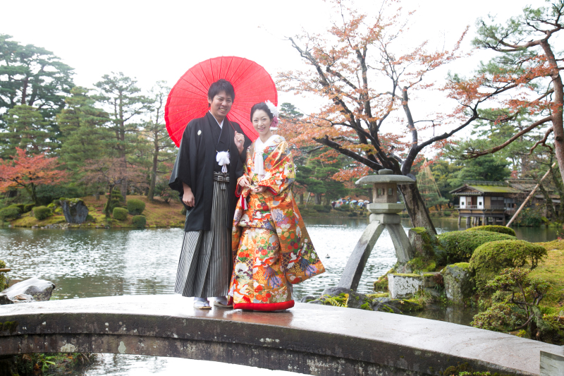 兼六園での定番ショットも♪