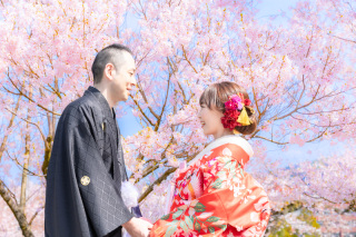 和装と洋装で桜のロケーション＆スタジオ撮影！