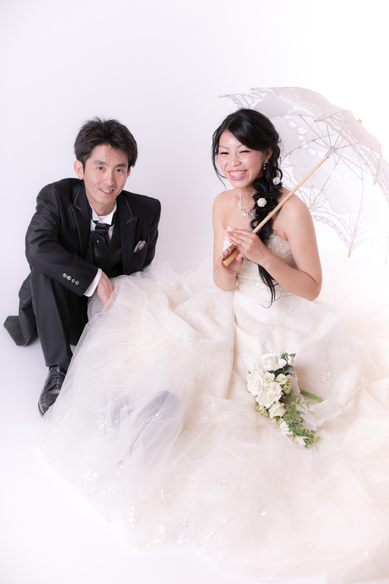 花嫁パラソルもかわいい♪