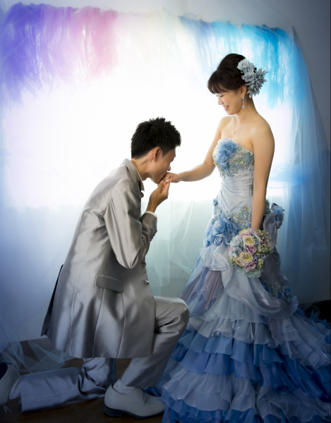 海の中で見る虹