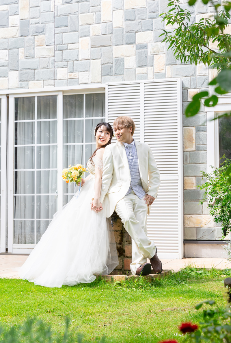 ガーデンでの撮影も♪