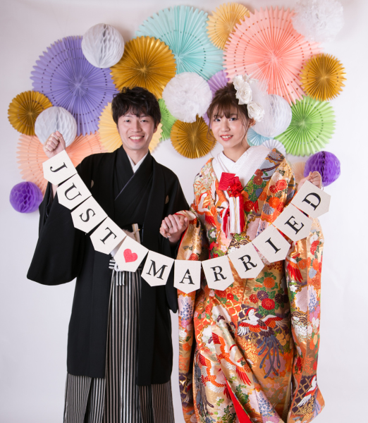 スタジオ内でアイテムいっぱいの楽しい撮影ができました♪