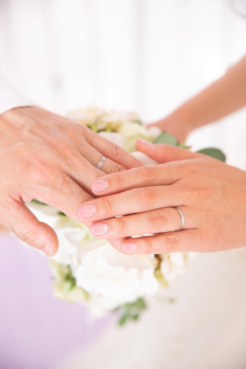 定番の指輪のアップショットも♪