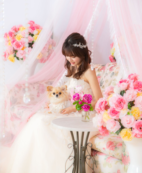 【フォトウェディング専門】貸切邸宅スタジオ アトリエ リシュマリア_ペットと一緒に撮影できる