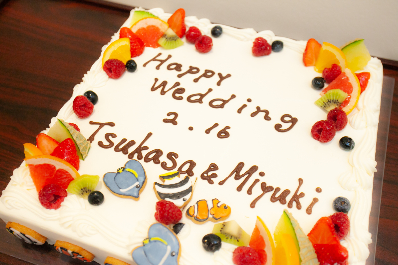ウェディングケーキカットもできます♪