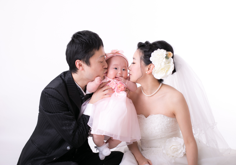 子供の生後6ヵ月の記念にフォトウェディング♪