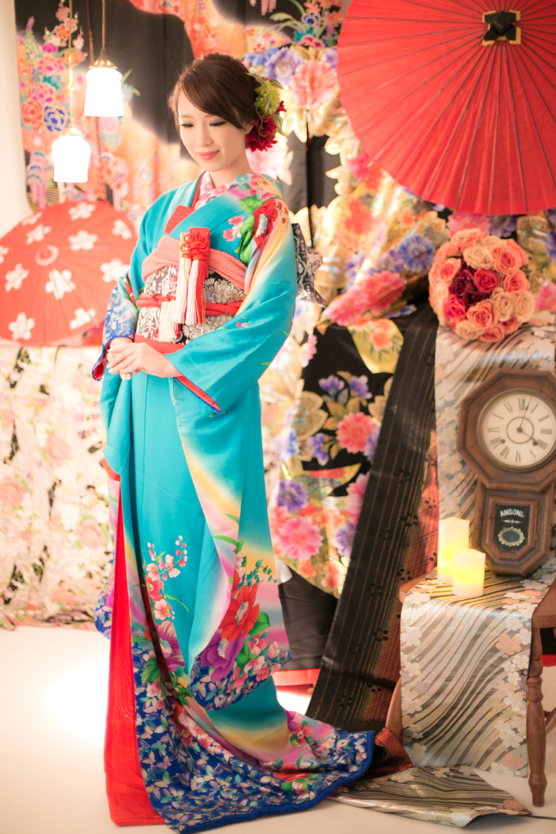 和装は引振袖と色打掛の両方を欲張り撮影♪
