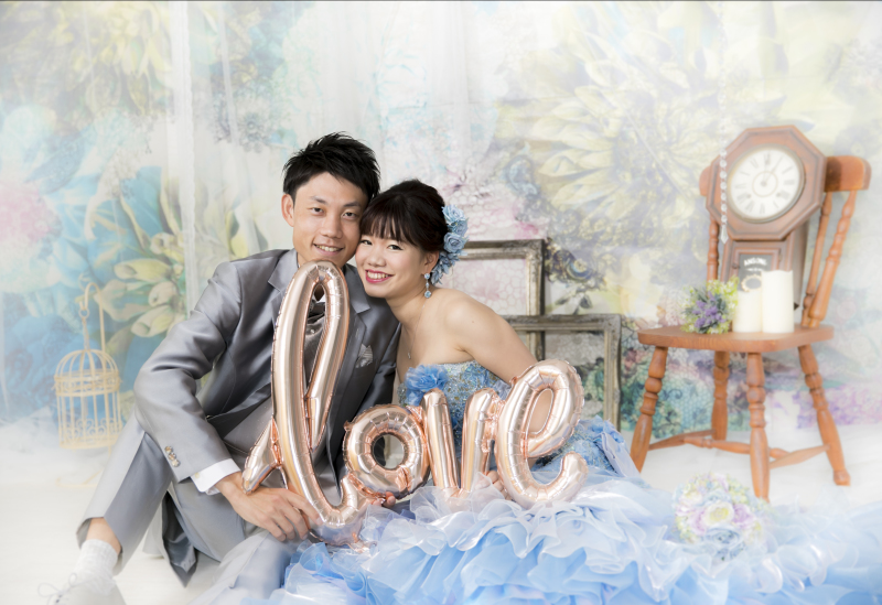 LOVEのバルーンと撮影♪