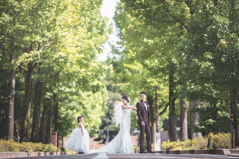 アメリカ楓通りでの１枚