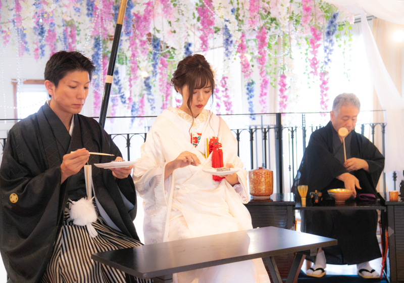 【金沢の伝統文化＆和装で人前挙式】茶婚式+ポーズ写真