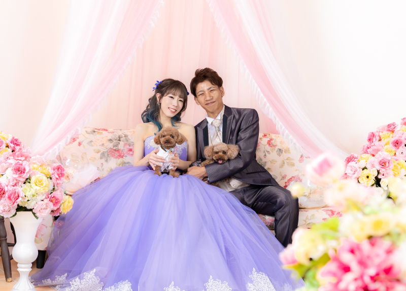 【和装１着+洋装１着】和装ロケ+洋装ガーデン＆チャペル付き邸宅スタジオ貸切♡全データ補正付き