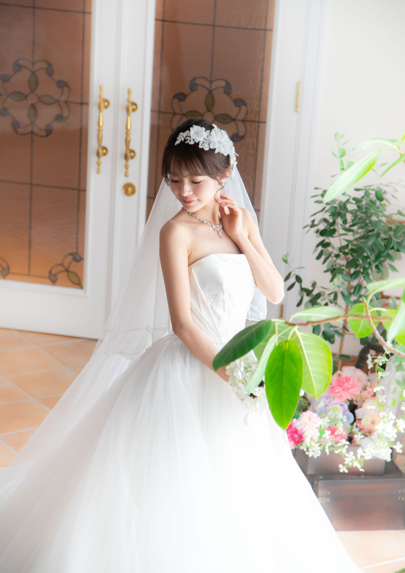 【ソロウェディング洋装１着ビューティアップ】シェービング+ボディメイク+ネイル付き！ガーデンロケ＆邸宅貸切♡