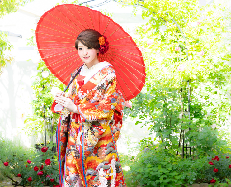 【予算重視】和装１着　邸宅＆和室＆ガーデン貸切♡　１００カット補正込み！