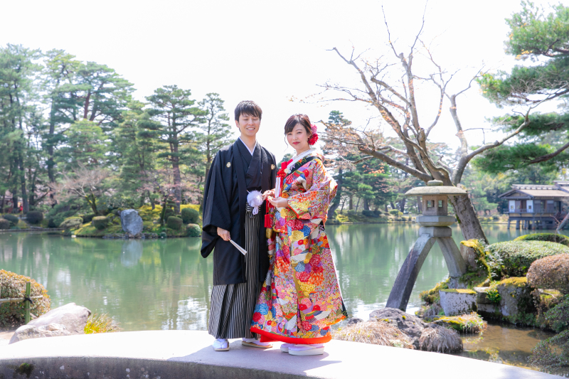 【和装１着】屋外ロケーション６０分♡兼六園や茶屋街お好きなロケスポットで♪
