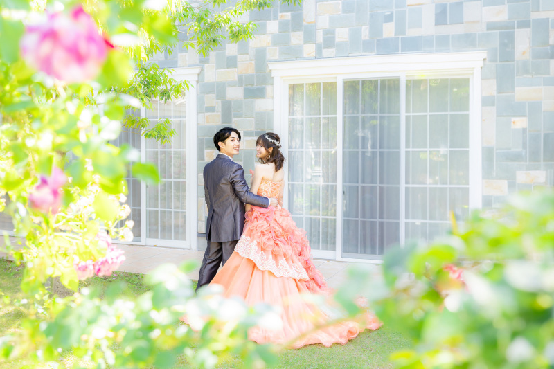 洋装１着　邸宅＆ガーデン貸切♡　１００カット補正込み！