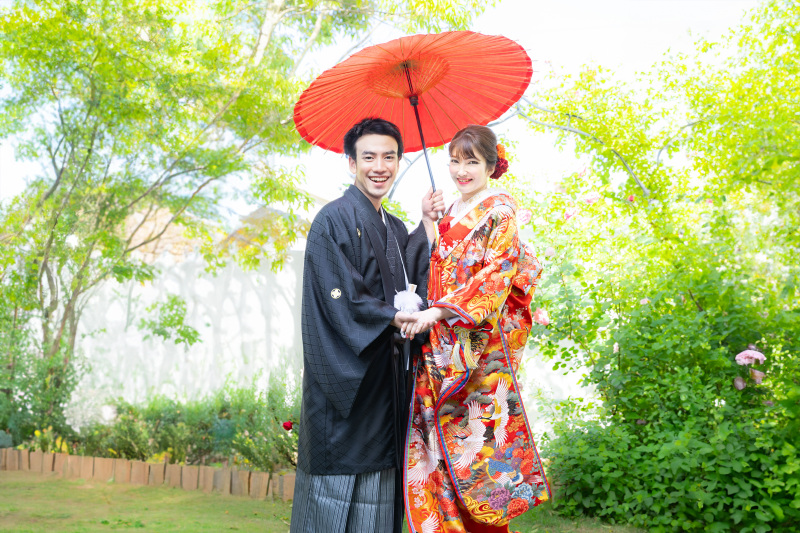 和装も洋装もたくさん着たい♡【和装1着+洋装2着】新郎新婦2人で5着！お好きなお衣装選び放題♪UPなし！ヘアメイクチェンジ込み♡