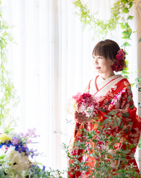 【和装2着】白無垢＆色打掛でしっとりと　邸宅＆ガーデン貸切撮影